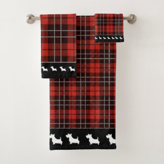 Buffalo Scottish Tartan Kariert Checkered Badhandtuch Set