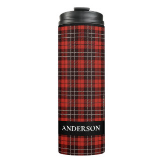 Buffalo Scottish Tartan Kariert Checkered Stainles Thermosbecher