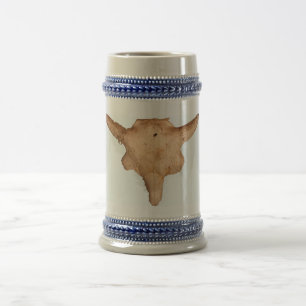 Buffalo Skull Bierglas
