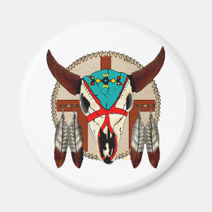 Buffalo Skull Magnet