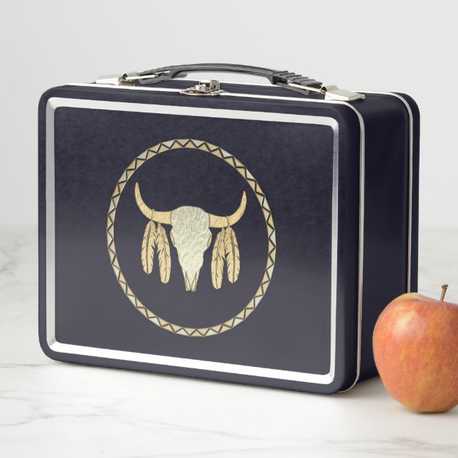 Buffalo Skull Metal Lunchbox (Beispiel)