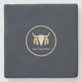 Buffalo Skull Steinuntersetzer