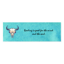 Buffalo Skull Turquoise Blue
