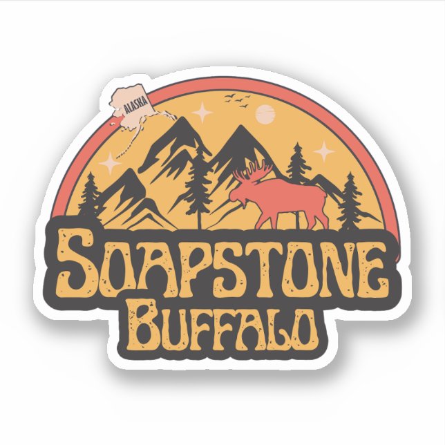 Buffalo Soapstone, Alaska-Sticker Aufkleber (Vorderseite)