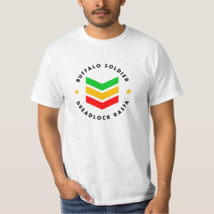 Buffalo Soldier Dreadlock Rasta Reggae T-Shirt
