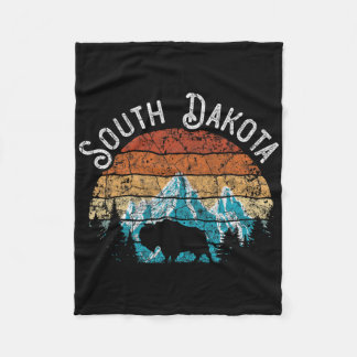 Buffalo South Dakota Der Mount Rushmore Staat Nati Fleecedecke