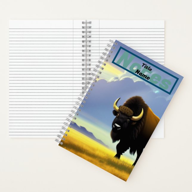 Buffalo Spiral Notebook Notizbuch (Innen)