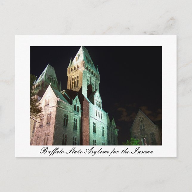 Buffalo Staat Asylum Postkarte (Vorderseite)