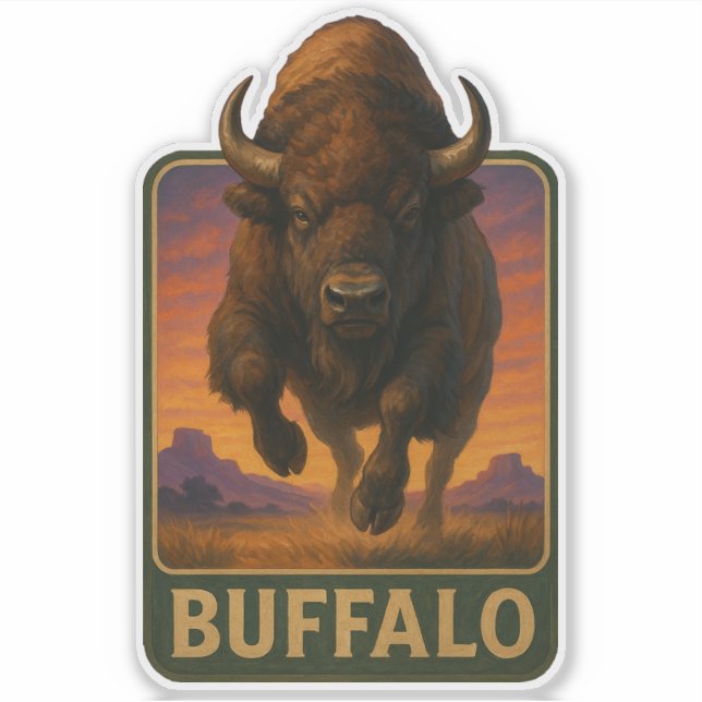 Buffalo Sticker (Vorderseite)