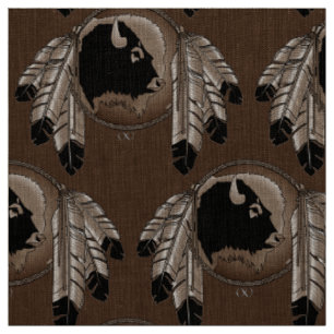 Buffalo tribal de tissu d'art de faune de tissu