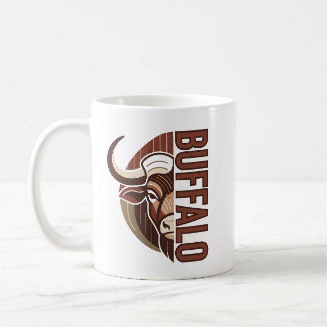 Buffalo-Typo-Tassen-Design Kaffeetasse (Links)