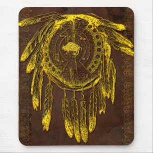 Buffalo versteckt Schild 1 Mousepads Optionen