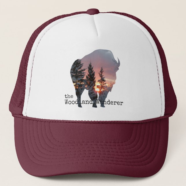 Buffalo vintage de casquette de camionneur (Devant)
