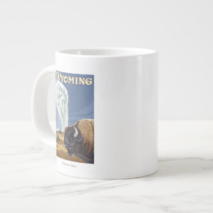 Buffalo von Old Faithage Travel Poster Jumbo-Tasse