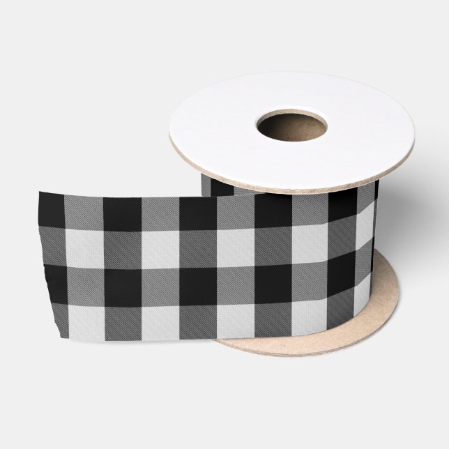 Buffalo White Satinband (Spule)