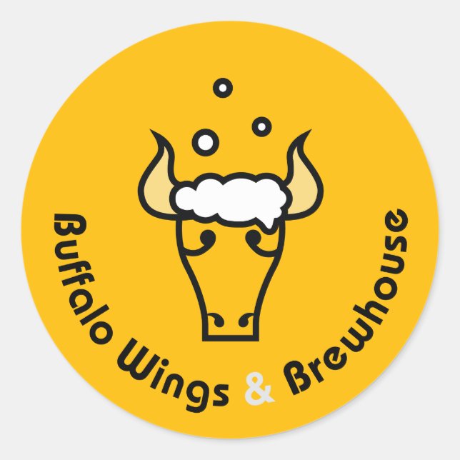 Buffalo Wings and Brewhouse Offiziell Stickers (Vorderseite)