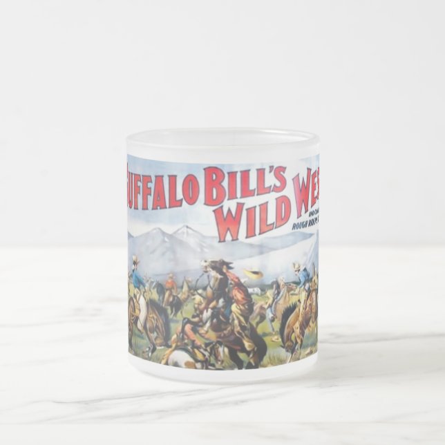 Büffel-Bills wilde WestTasse Mattglastasse (Mittel)