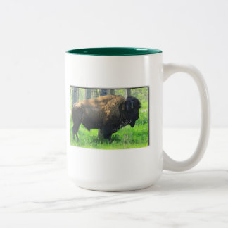 Büffel-/Bison-Tasse Zweifarbige Tasse