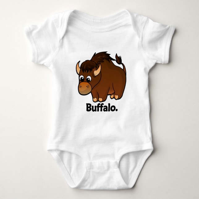 Büffel-Büffel Baby Strampler (Vorderseite)