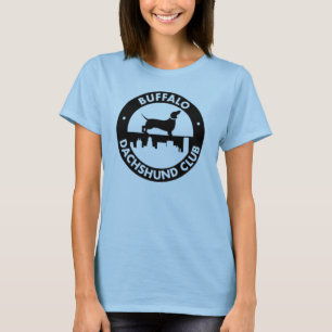 Büffel-Dackel-Verein-Damen-Baby - Puppe T-Shirt