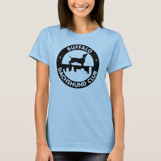 Büffel-Dackel-Verein-Damen-Baby - Puppe T-Shirt (Vorderseite)