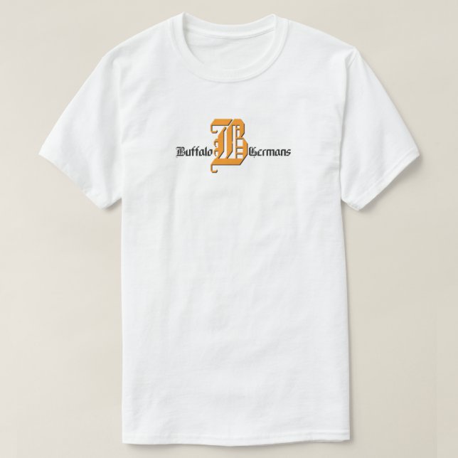 Büffel-Deutsch-Basketball-Team-Logo T-Shirt (Design vorne)