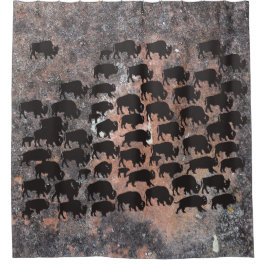 Büffel Duschvorhang