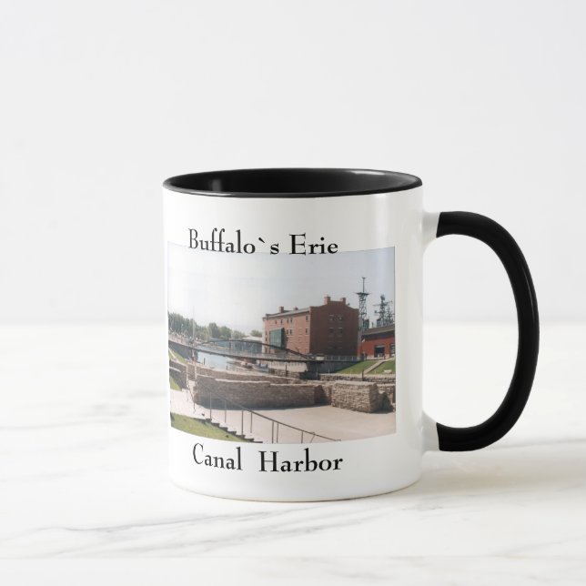 Büffel-Erie-Kanal-Hafen-Tasse Tasse (Rechts)