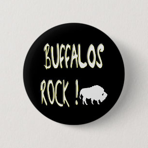 Büffel-Felsen! Knopf Button