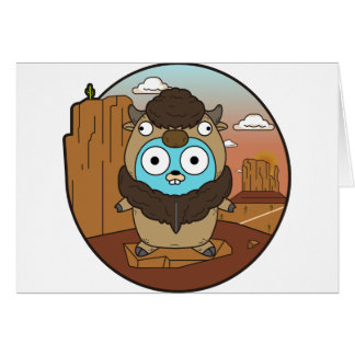 Büffel-Gopher in der Wüste