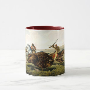 Büffel-Jagd in den USA Tasse