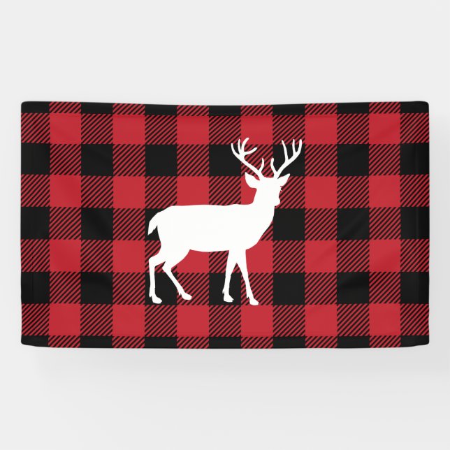 Büffel kariert - Rotwild Banner (Horizontal)