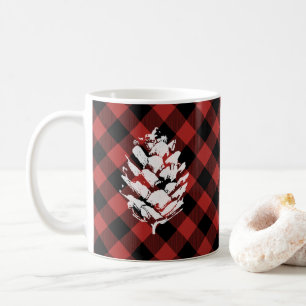 Büffel kariertes Pinecone Kaffeetasse