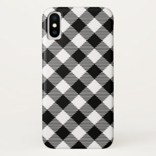 Büffel-Karo, schwarz und weiß Case-Mate iPhone Hülle