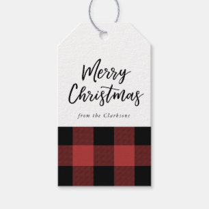 Büffel-Karo-Weihnachtsgeschenk-Umbau Geschenkanhänger