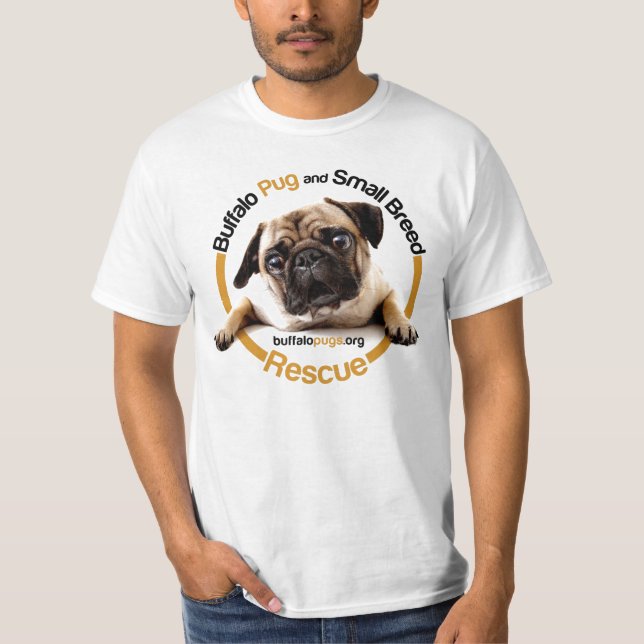 Büffel-Mops-T - Shirt (Vorderseite)
