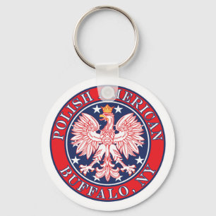 Büffel-New- Yorkpolnisches Schlüsselanhänger