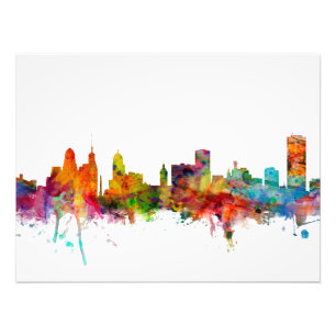Büffel-New- YorkSkyline Fotodruck