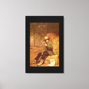 Büffel Newsboy', Thomas_Art von Amerika Leinwanddruck