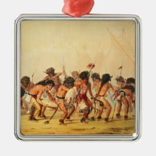 Büffel-Tanz, c.1832 Silbernes Ornament