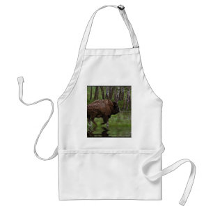 Büffel und Wald, Bison-Liebhaber Design Schürze