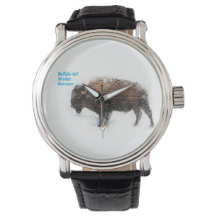 "Büffel-Winter-Überlebend-Uhr " Armbanduhr