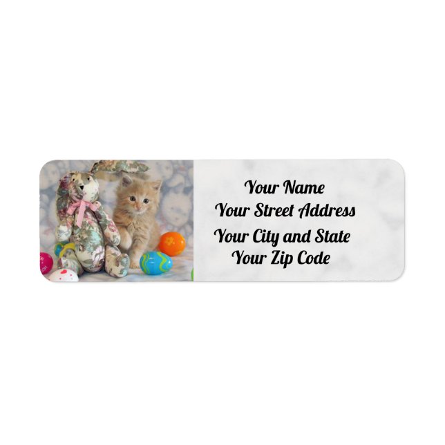 Buffington's Osteradressen Labels - Katze / Kitten (Vorne)