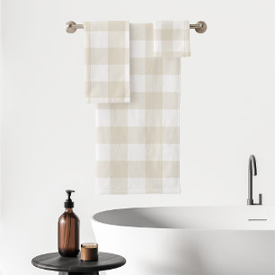 Buffle Beige Neutre Vérifier Plaid Rustique Ferme