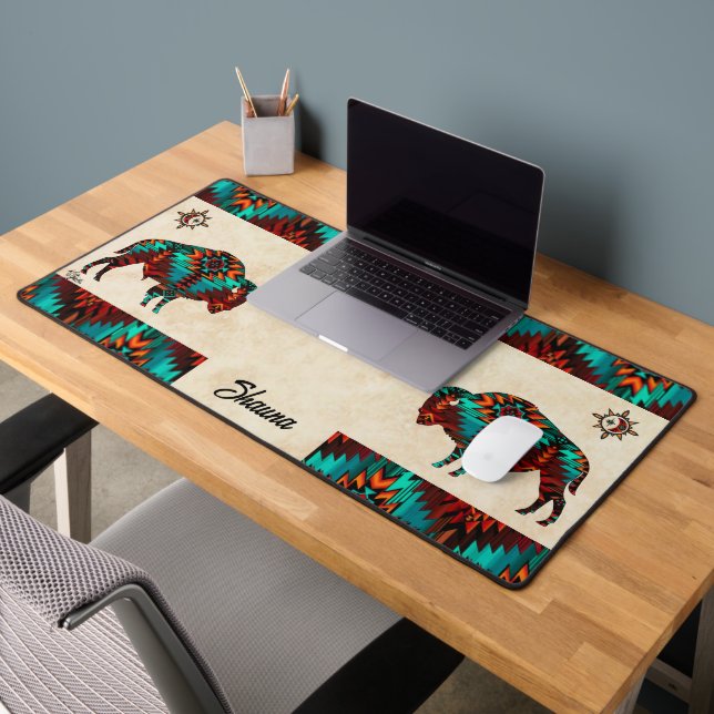 Buffle tribal et soleil (Bureau 2)