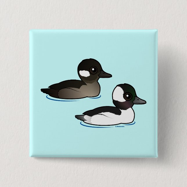 Bufflehead Pair Button (Vorderseite)