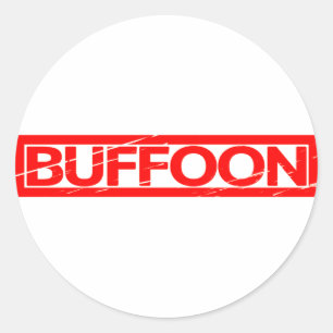 Buffoon-Briefmarke Runder Aufkleber