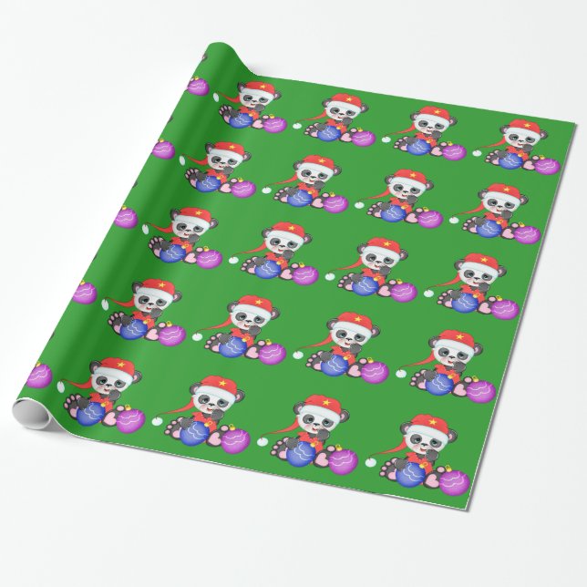 Buffy Sankt- und Weihnachtsverzierungen Geschenkpapier (Ungerollt)