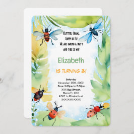 Bug Birthday Einladung