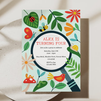 Bug Birthday Party Einladung